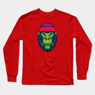 Gorilla Face Long Sleeve T-Shirt